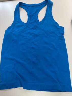 lululemon athletica Bright Blue Racerback Tank Top Race Length